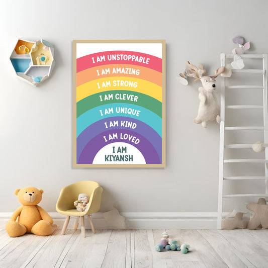 I am Positive Affirmations Board 4 Rainbow