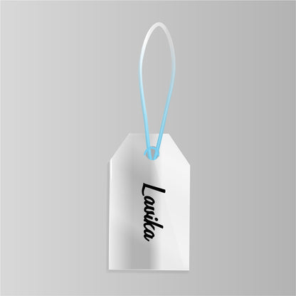 Luggage Tag - Transparent with Name