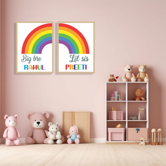 Big Bro Lis Sis Rainbow set of 2