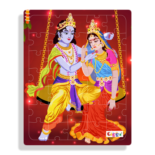 Radha Krishna Ji - Acrylic Puzzle