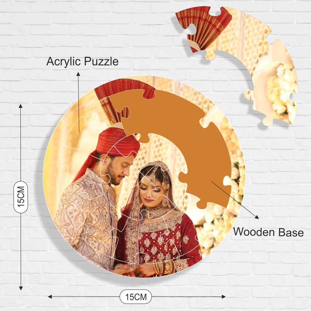 Circle puzzle with base