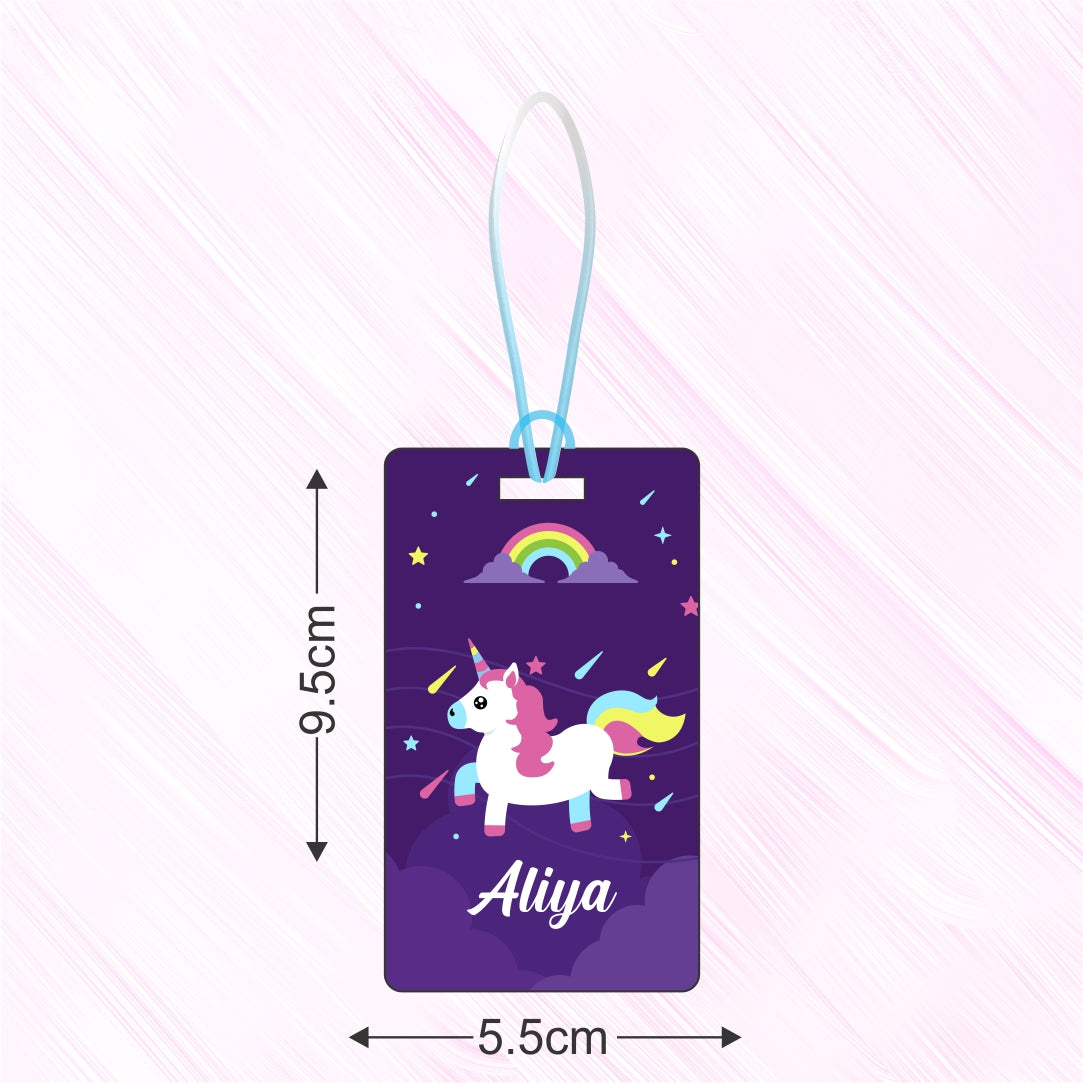 Luggage Tag - Unicorn Rainbow