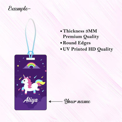 Luggage Tag - Unicorn Rainbow