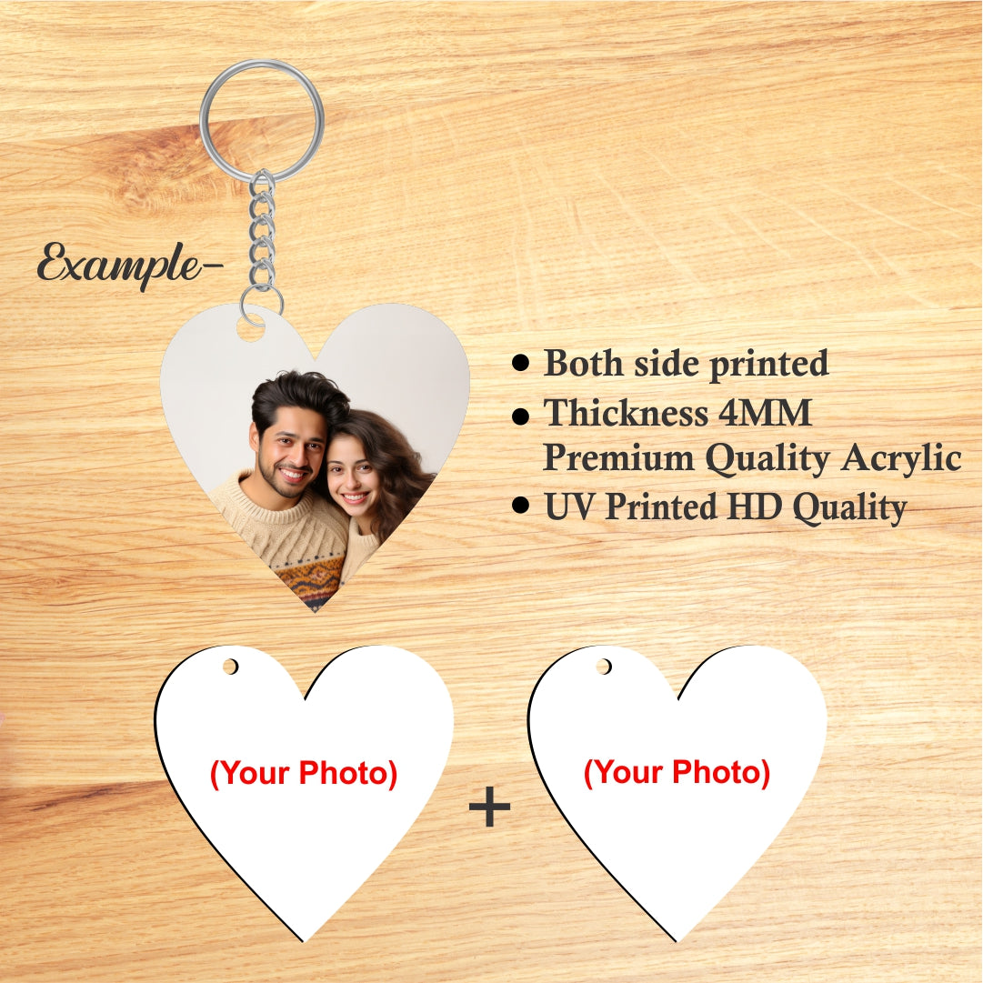 Customised Key Chain - Heart Shape