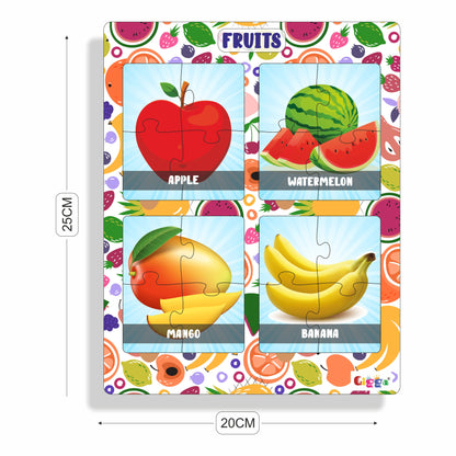 Fruits - 4 in 1 Acrylic Puzzle