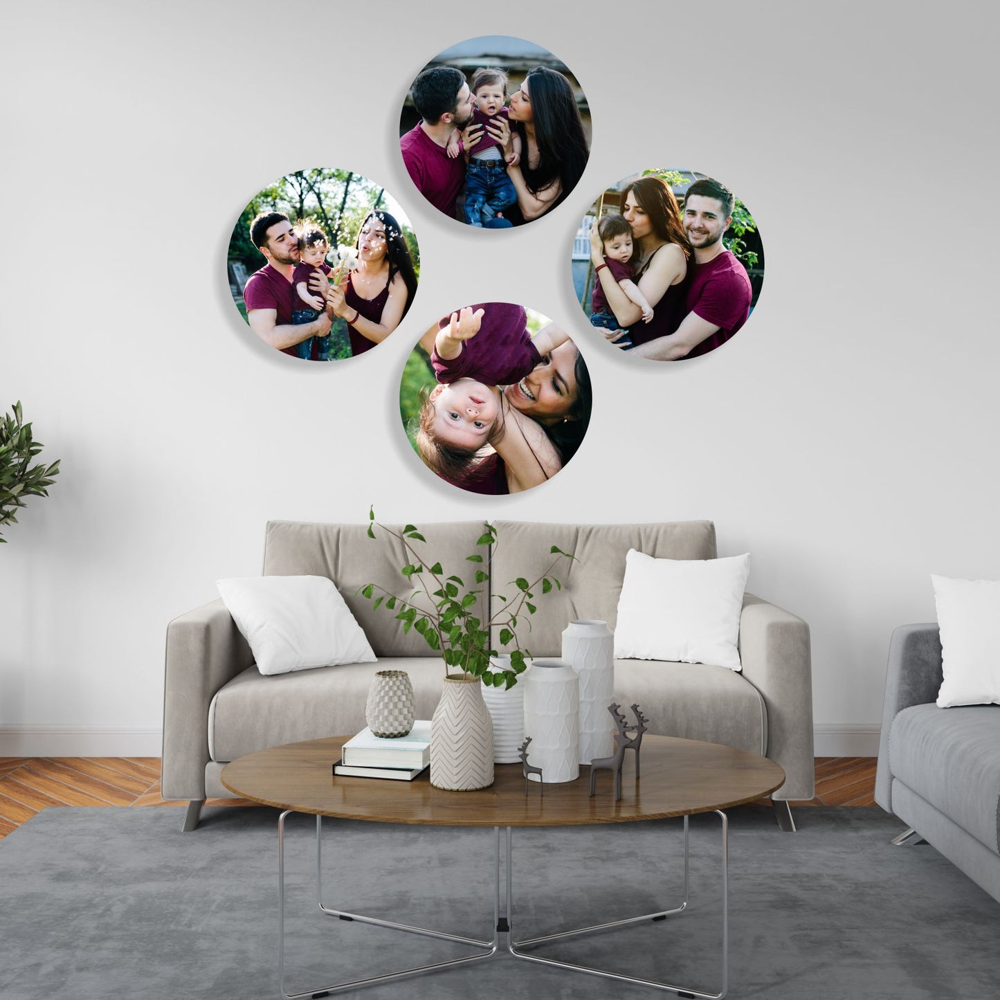 Circle Wall Photo Collage