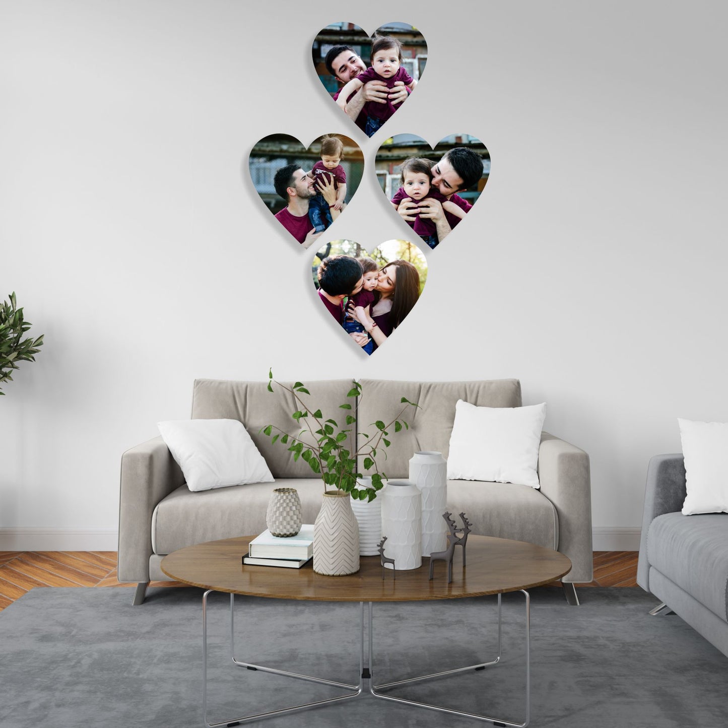 Heart Wall Photo Collage