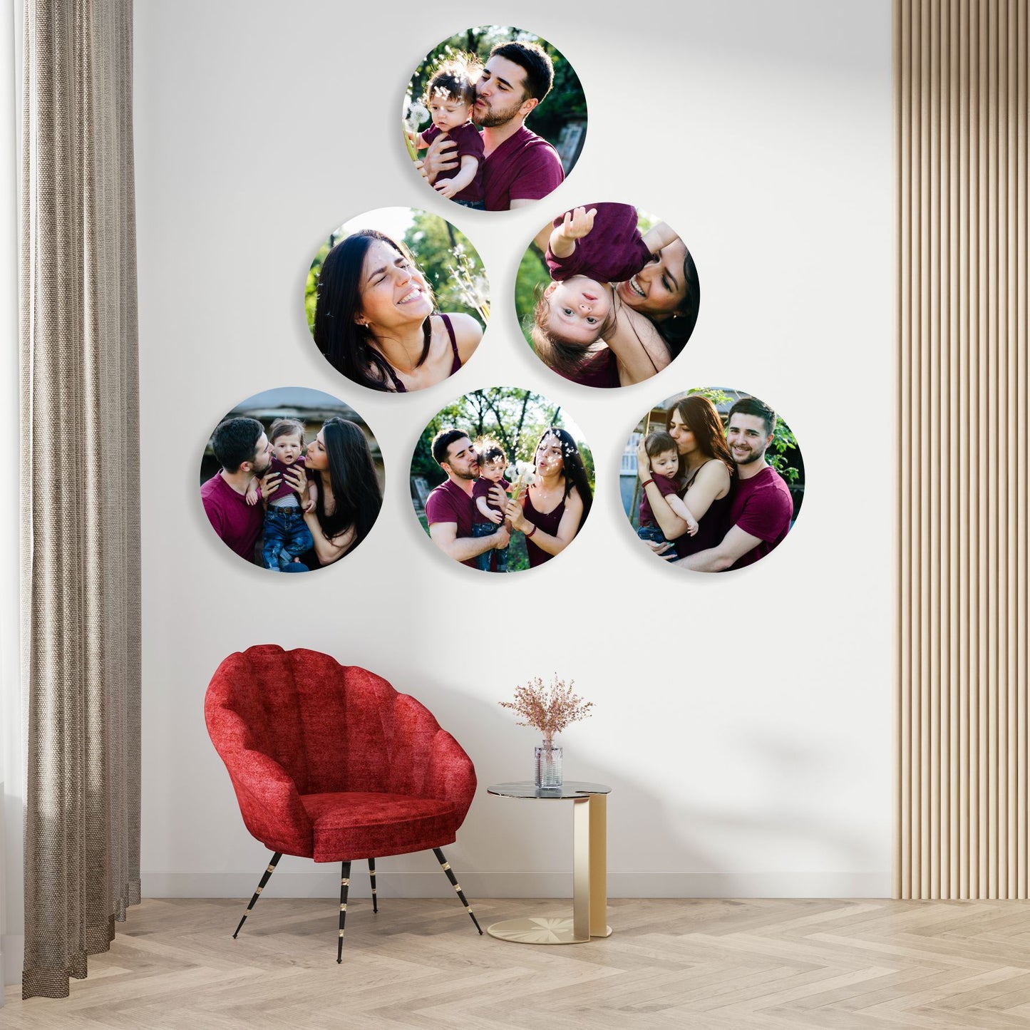 Circle Wall Photo Collage