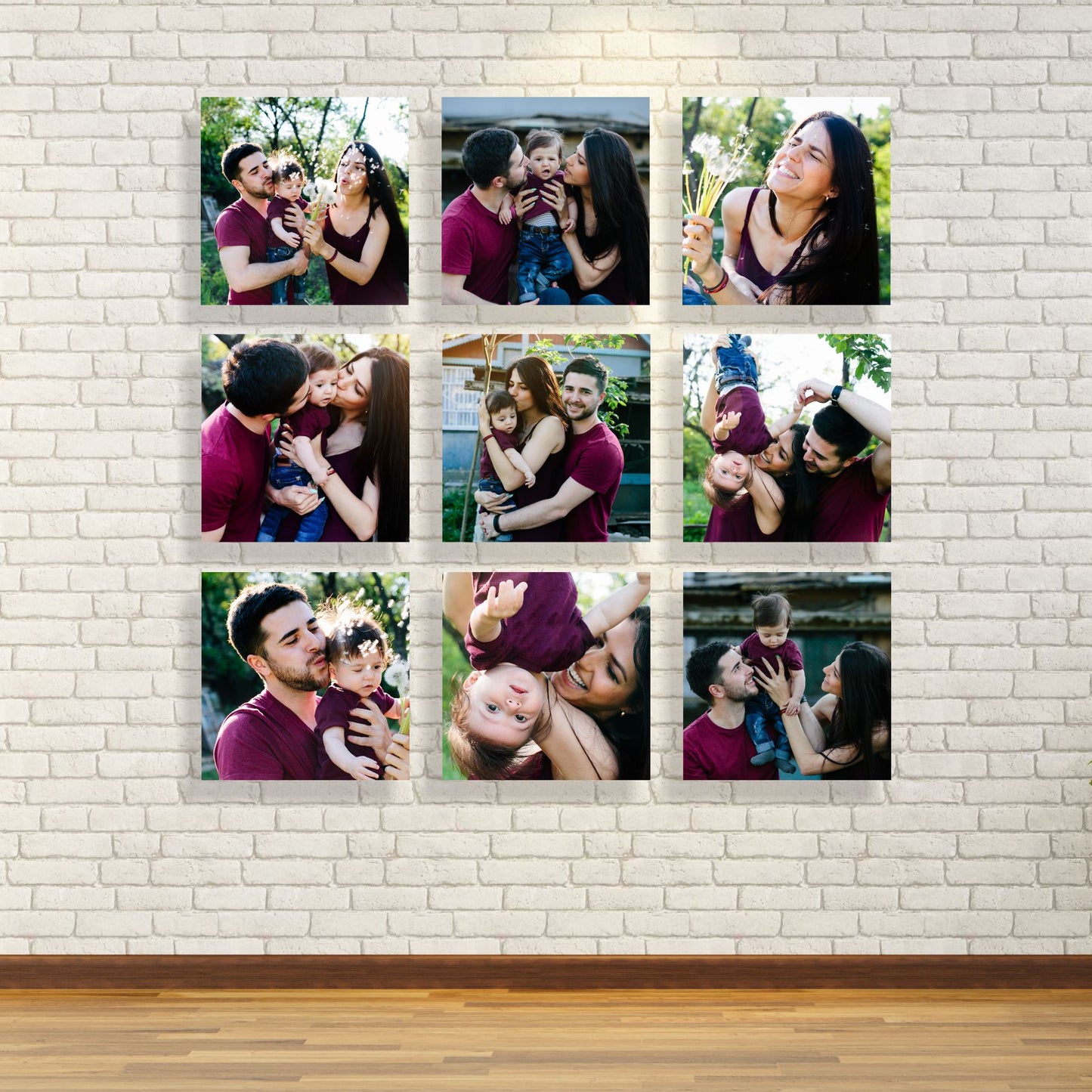 Square Wall Photo Collage