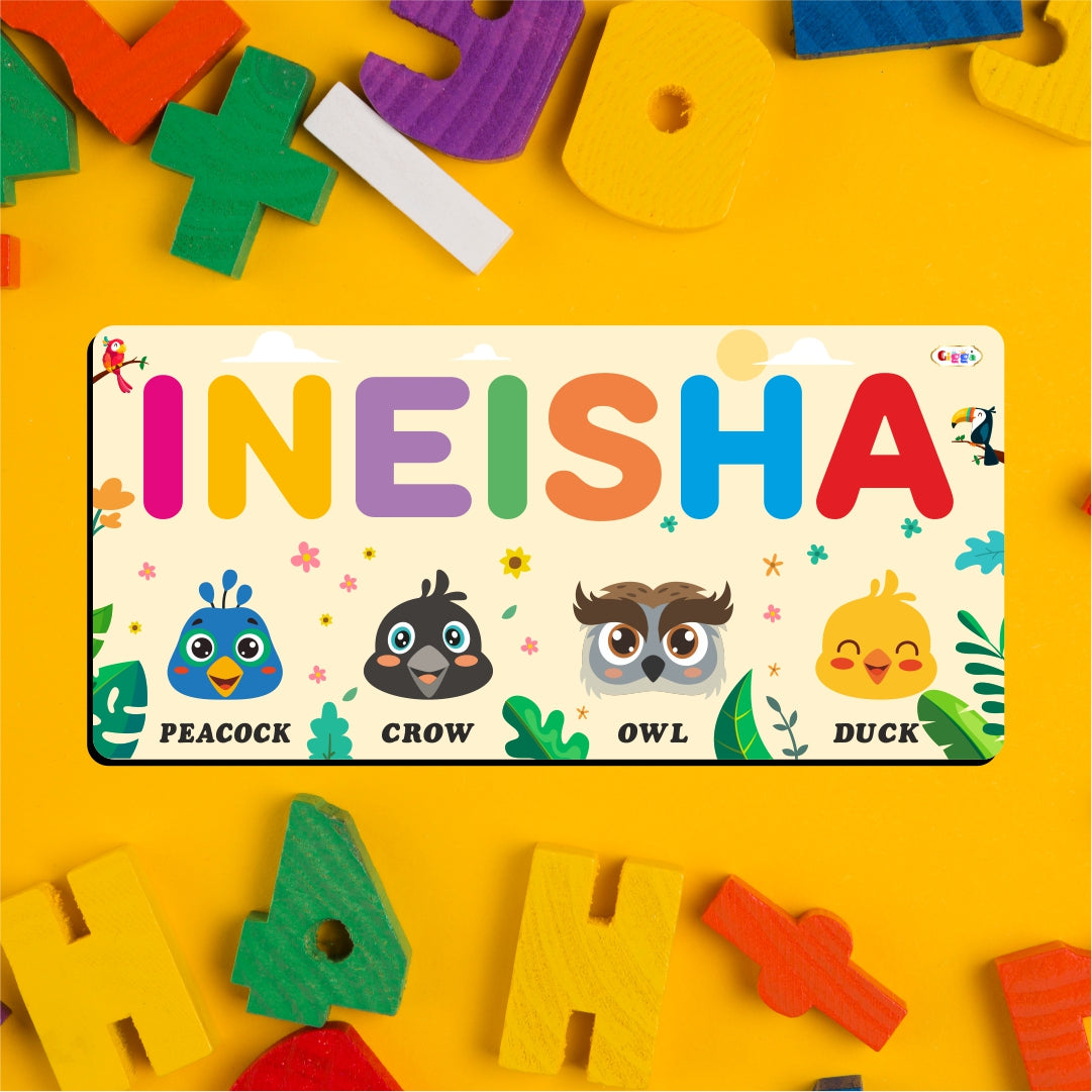 Kids Name Puzzle - Birds