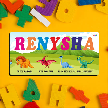 Kids Name Puzzle - Dino