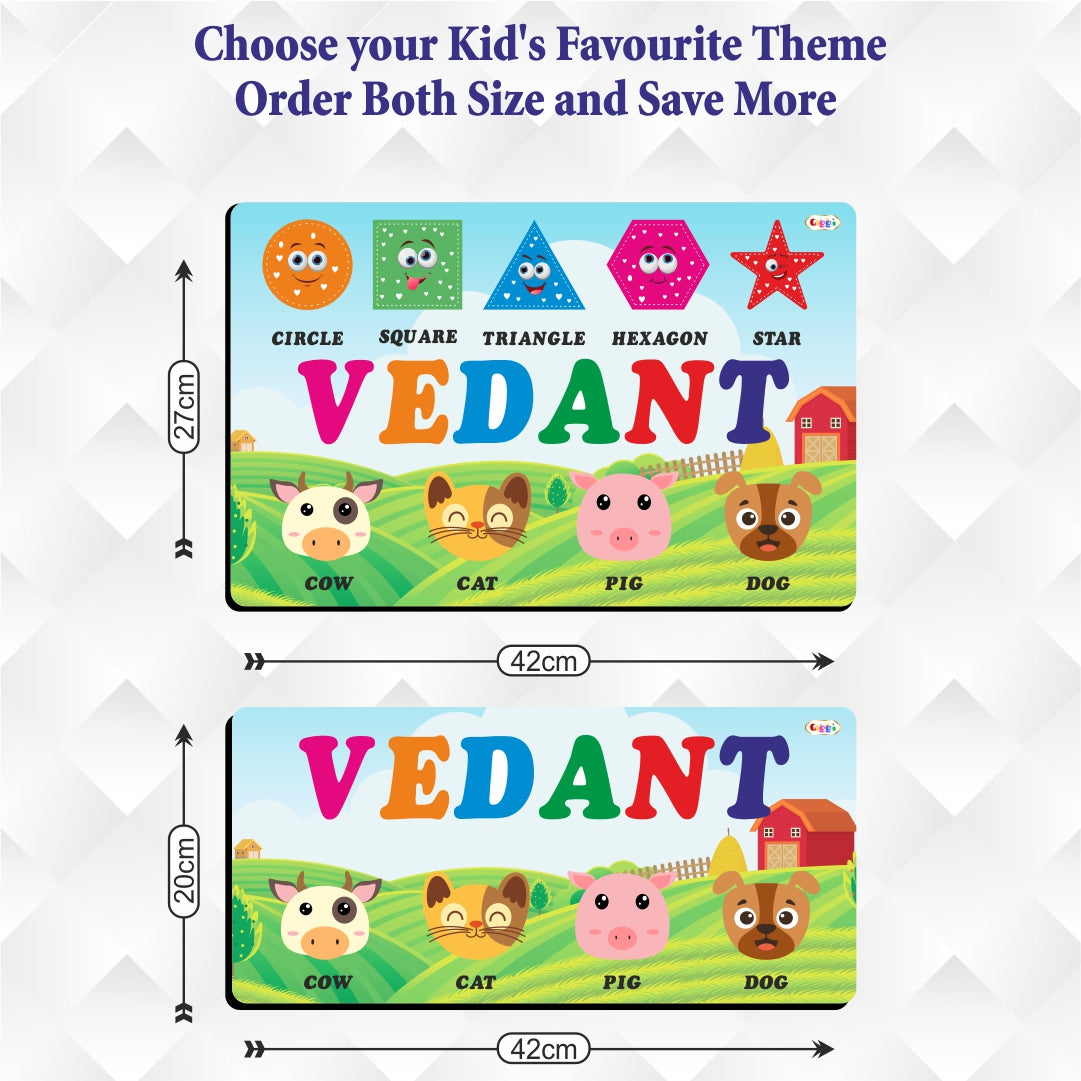 Kids Name Puzzle - Farm Animals