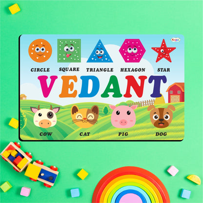 Kids Name Puzzle - Farm Animals