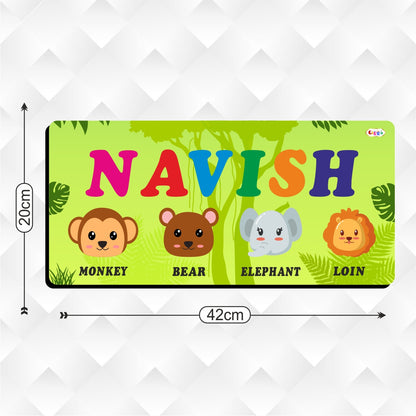 Kids Name Puzzle - Jungle Animals