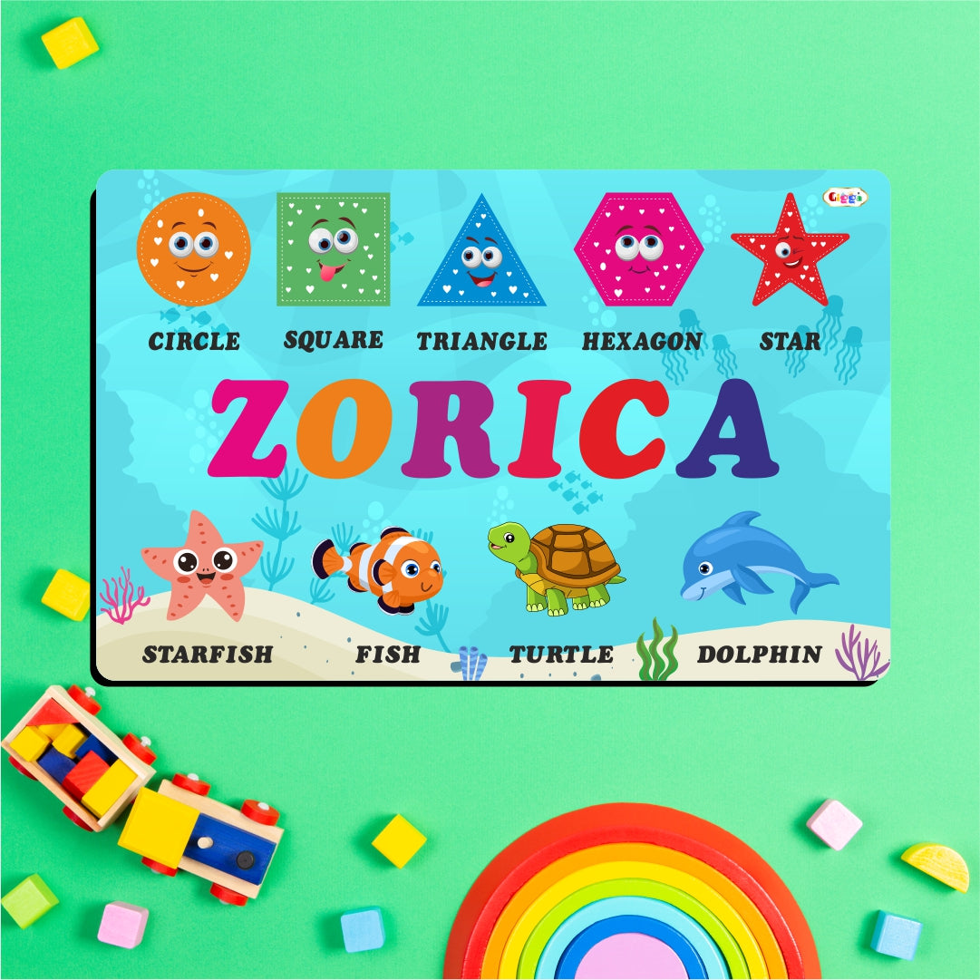 Kids Name Puzzle - Sea Animals