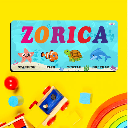 Kids Name Puzzle - Sea Animals