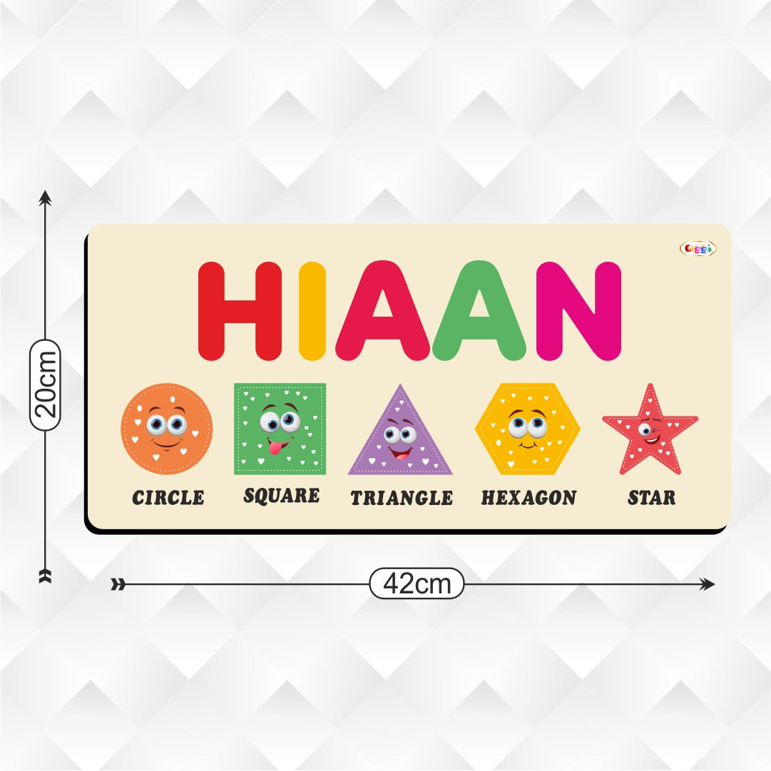 Kids Name Puzzle - Numbers and Shape