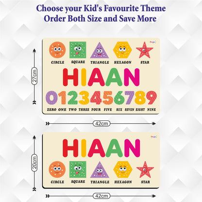 Kids Name Puzzle - Numbers and Shape