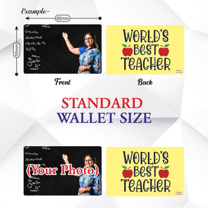 Photo Wallet Card-World's Best Teacher