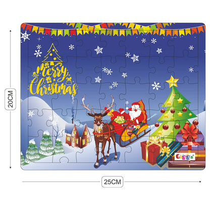 Christmas 35pc Acrylic Puzzle (Blue)