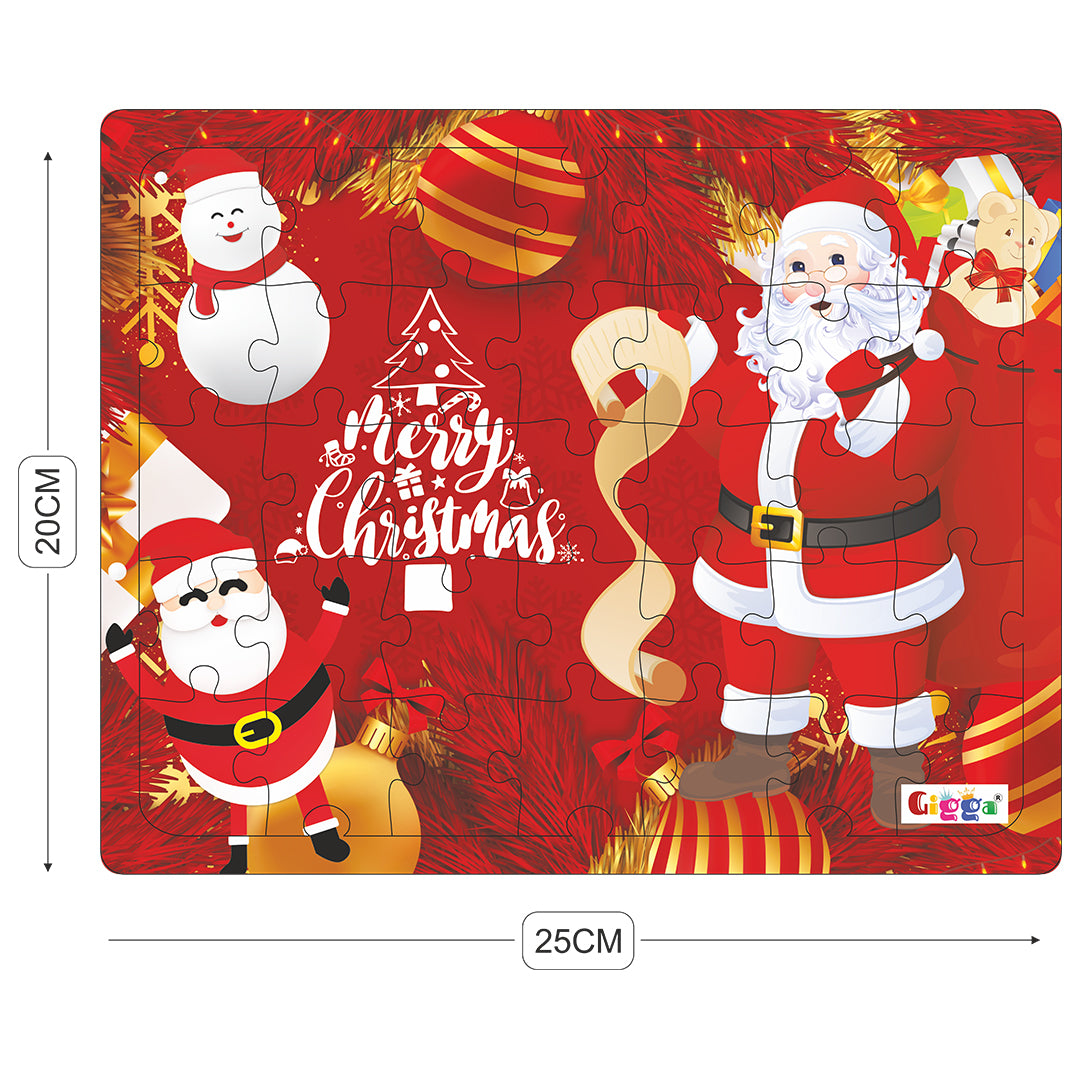 Christmas 35pc Acrylic Puzzle (Dark)