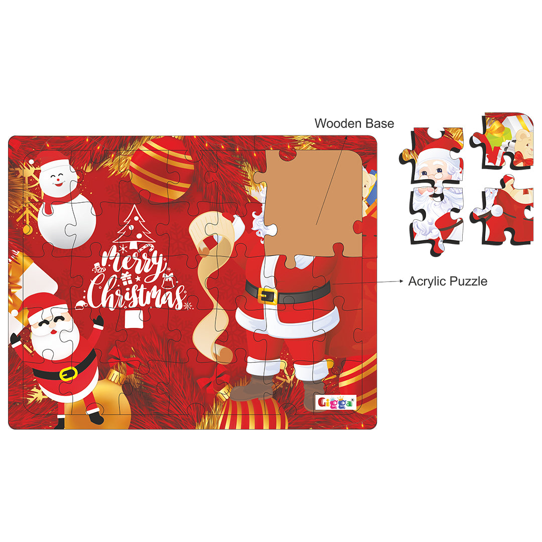 Christmas 35pc Acrylic Puzzle (Dark)